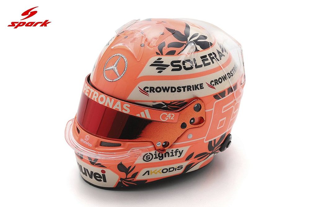 Capacete George Russell GP Miami 2025 Mercedes AMG PETRONAS F1 Team