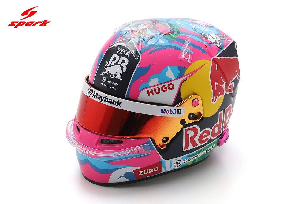Capacete Liam Lawson Visa Cash App F1 Team Singapore GP 2025