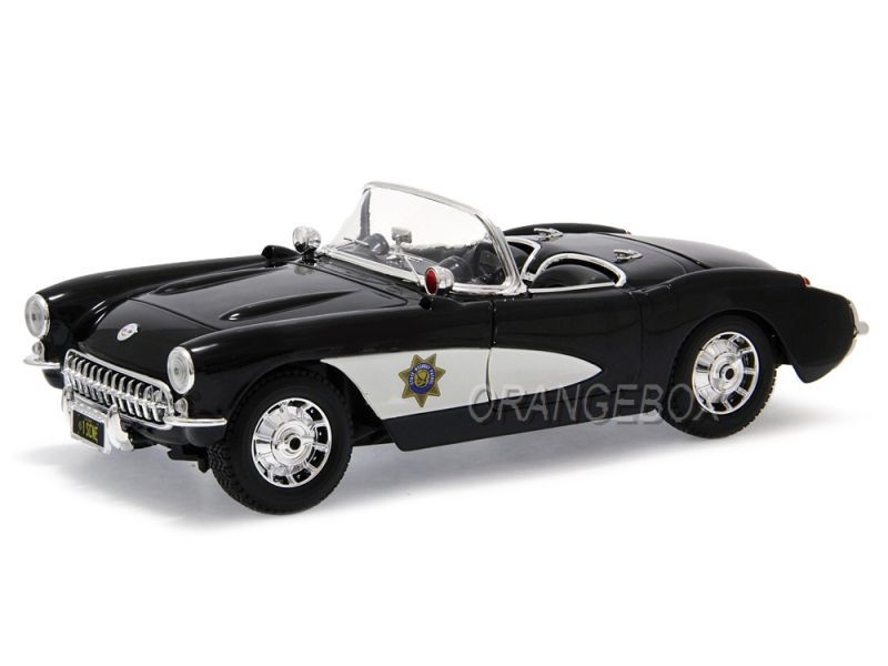 Chevrolet Corvette 1957 Highway Patrol Maisto