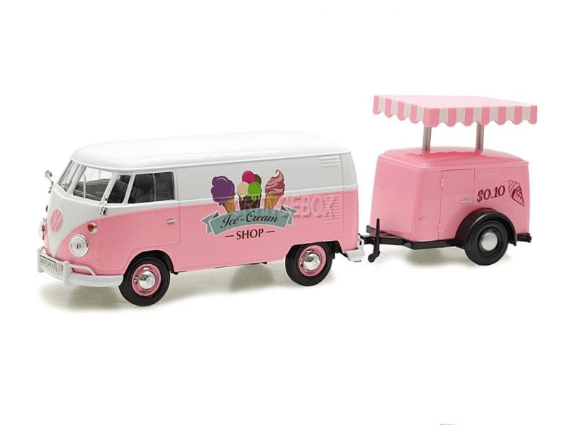 Volkswagen Kombi T1 Pick-Up Delivery + Trailer Ice Cream