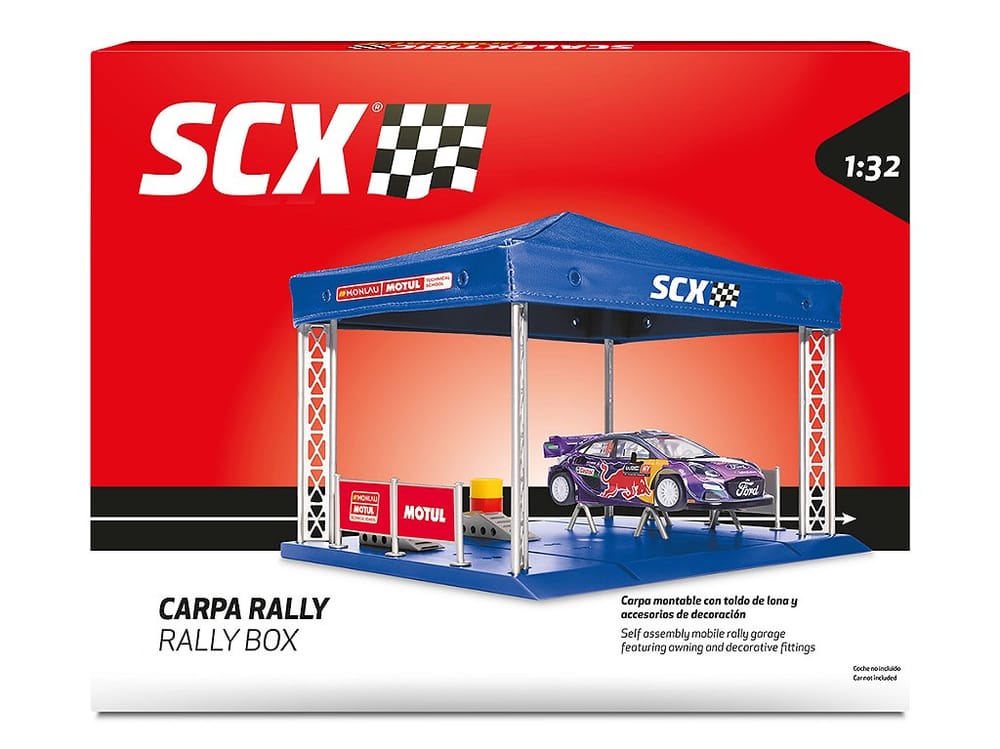 Cenário Autorama Slot Carro Rally Workshop Tent